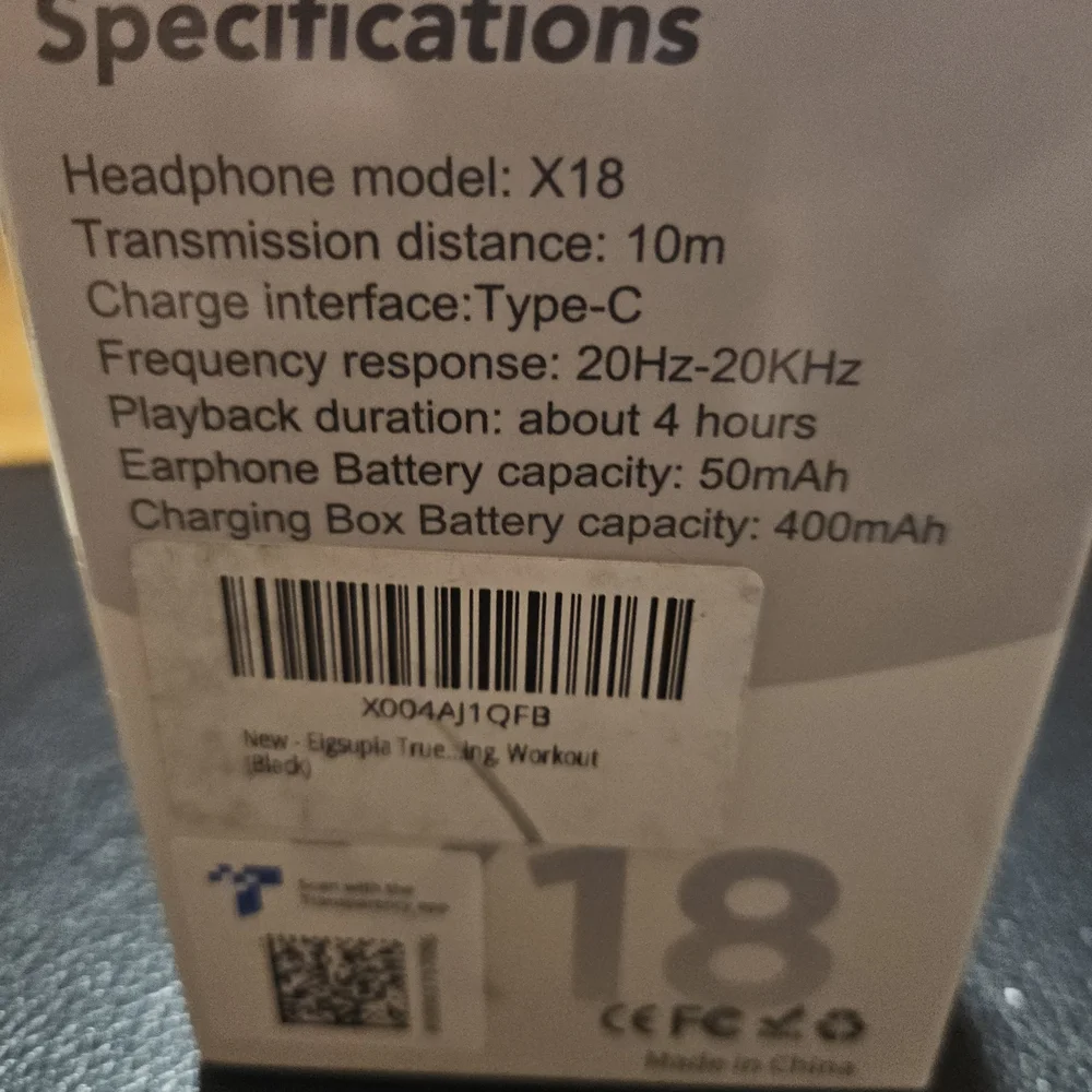 X18 Wireless Open Ear Headphones - Black